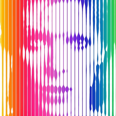David Bowie (Rainbow) Signed Limited Edition Print 50x50cm