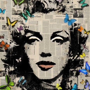 Marilyn Monroe  Butterflies 2