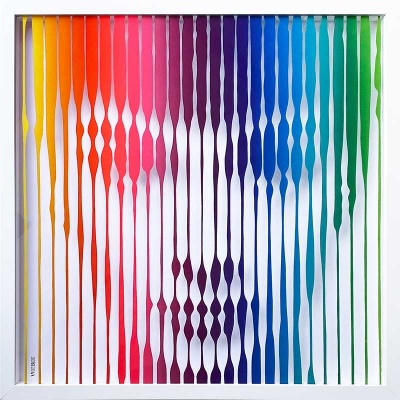Audrey Hepburn (Rainbow) Painting on Glass