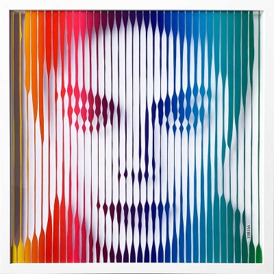 Michael Jackson (Rainbow) Original Painting on Glass
