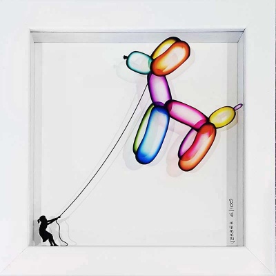 Balloon Dog on Glass MINI