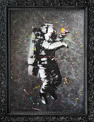 SOLD - ORIGINAL - Space Man Space Bird